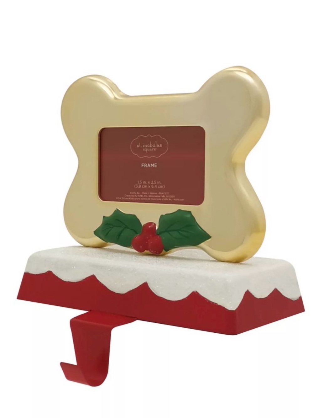 St. Nicholas Square® Metal Dog Bone Stocking Holder NIB